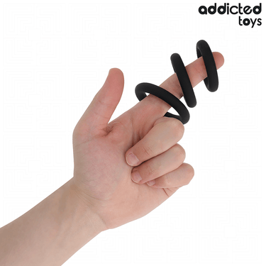 Set Anelli in Silicone Addicted Toys per Prestazioni e Controllo